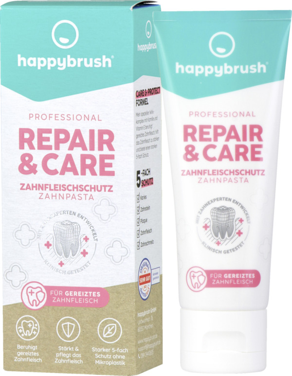 Bild 1 von happybrush Repair & Care Zahnpasta