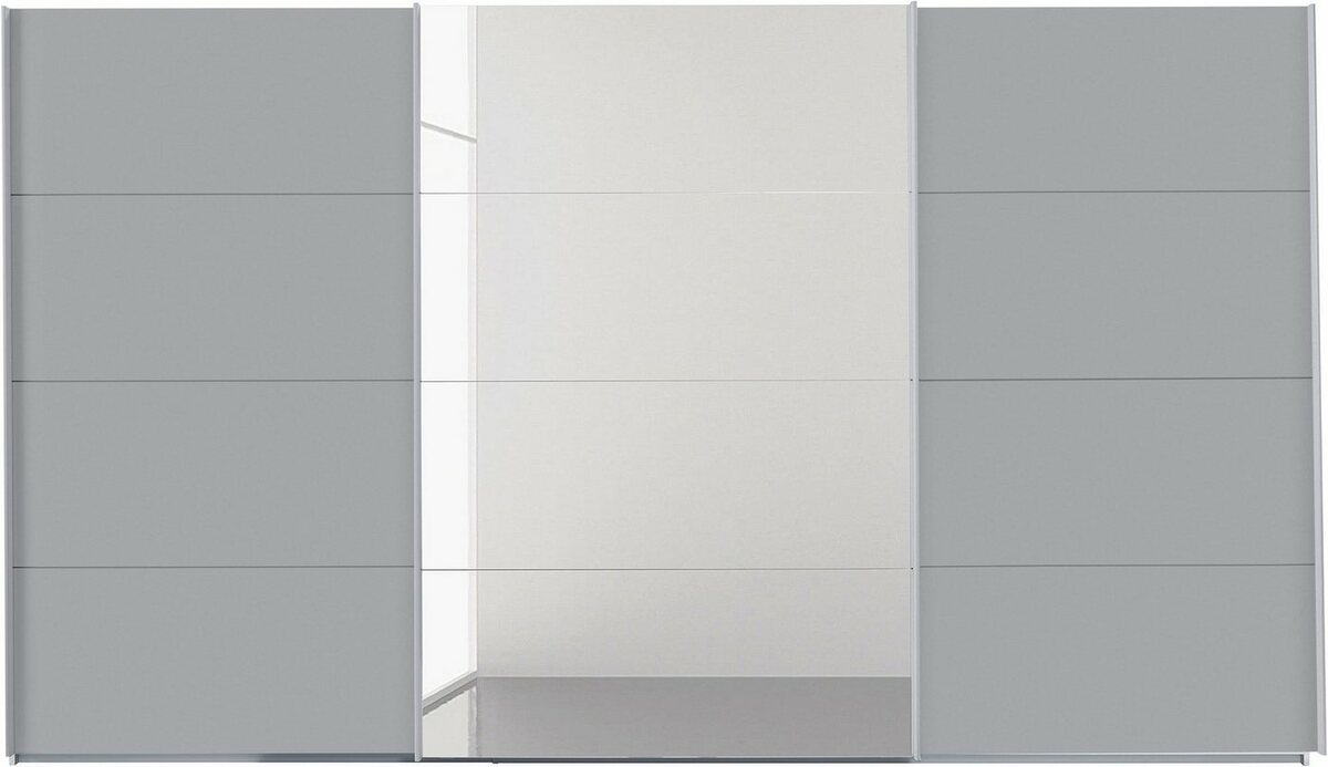 Bild 1 von Rauch Schwebetürenschrank Oteli inkl. Wäscheeinteilung mit 3 Innenschubladen sowie zusätzlichen Böden, Grau