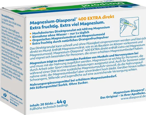 Diasporal Magnesium 400 EXTRA Direkt Von ROSSMANN Ansehen 