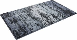 Badematte Plank Grund, Höhe 20 mm, rutschhemmend beschichtet, schnell trocknend, Polyacryl, rechteckig, weiche Haptik, Made in Europe, Grau