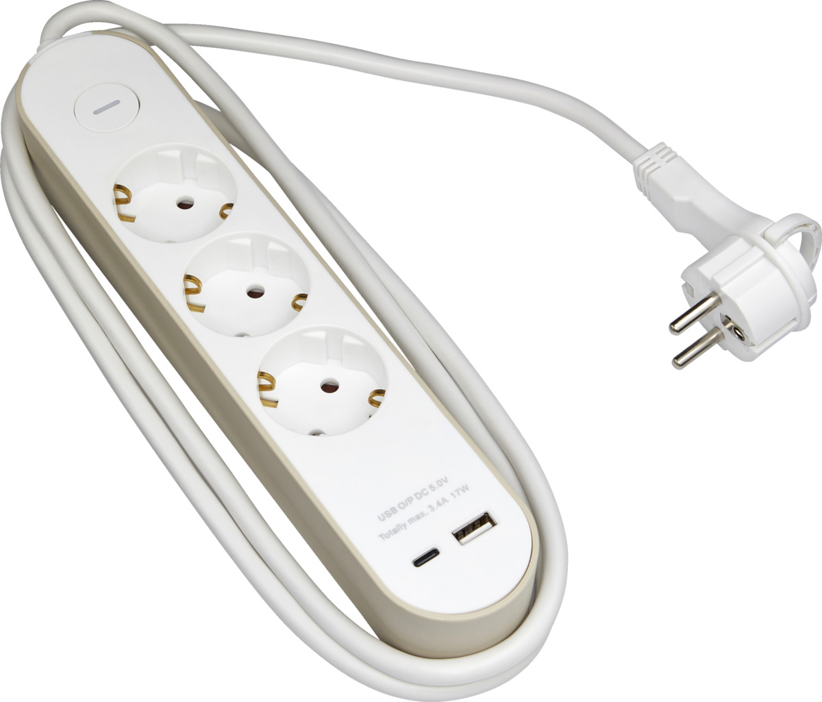 Bild 2 von IDEENWELT Best Basics Dreifachsteckdose mit USB