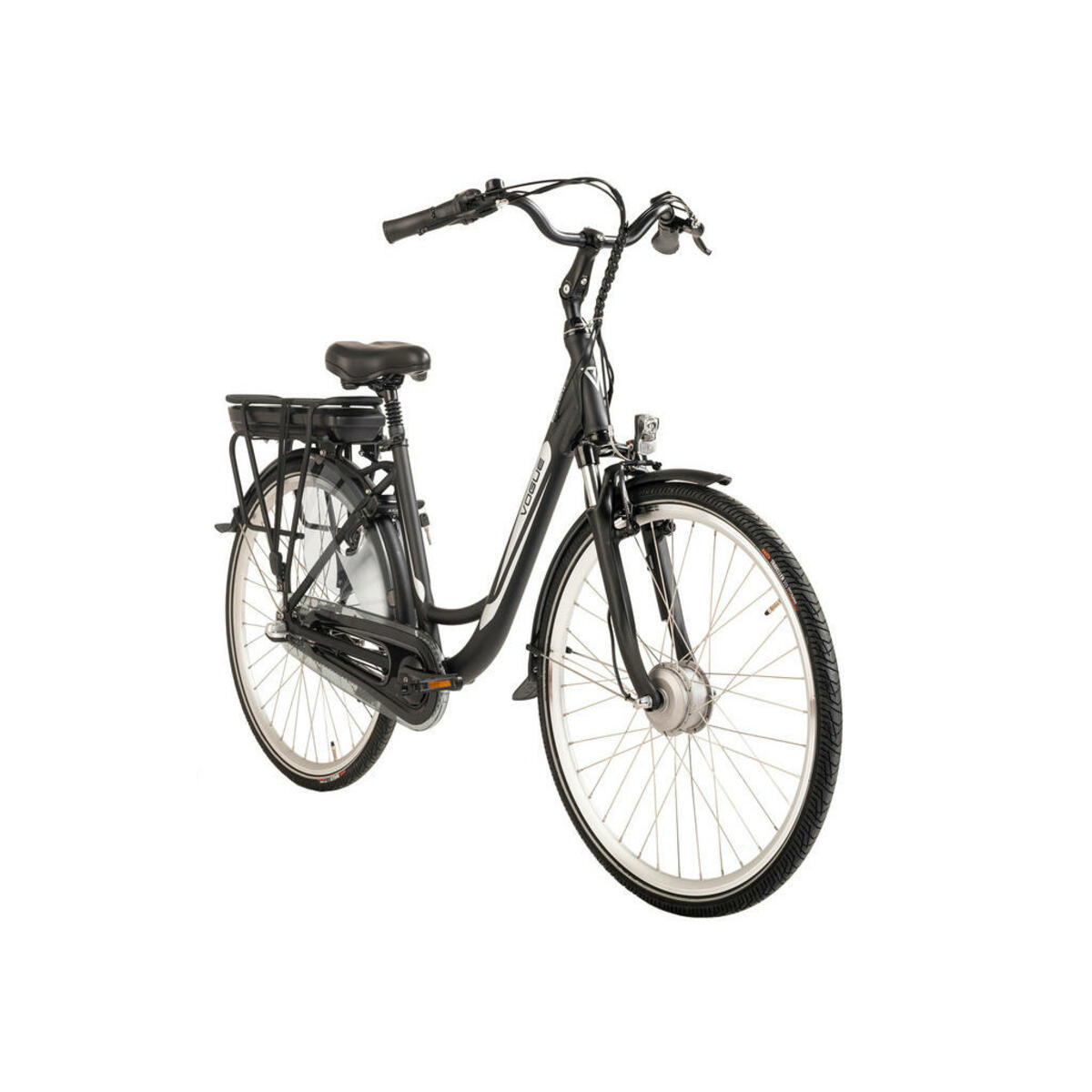 Bild 1 von VOGUE BIKE E-Citybike Basic 28 Zoll Rahmenhöhe 48 cm 3 Gänge schwarz schwarz ca. 250 W ca. 28 Zoll