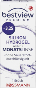 BestView Premium weiche Monatslinse Silikon Hydrogel -3,25