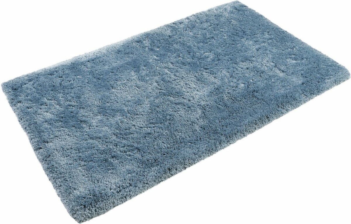 Bild 1 von Badematte Porto Azzurro Homie Living, Höhe 30 mm, rutschhemmend beschichtet, fußbodenheizungsgeeignet, schnell trocknend, Polyester, rechteckig, Badteppich, uni, rechteckig & rund, waschbar, Badezi