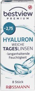 BestView Premium weiche Tageslinsen Hyaluron -2,75