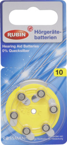 RUBIN Hörgerätebatterien Typ 10
