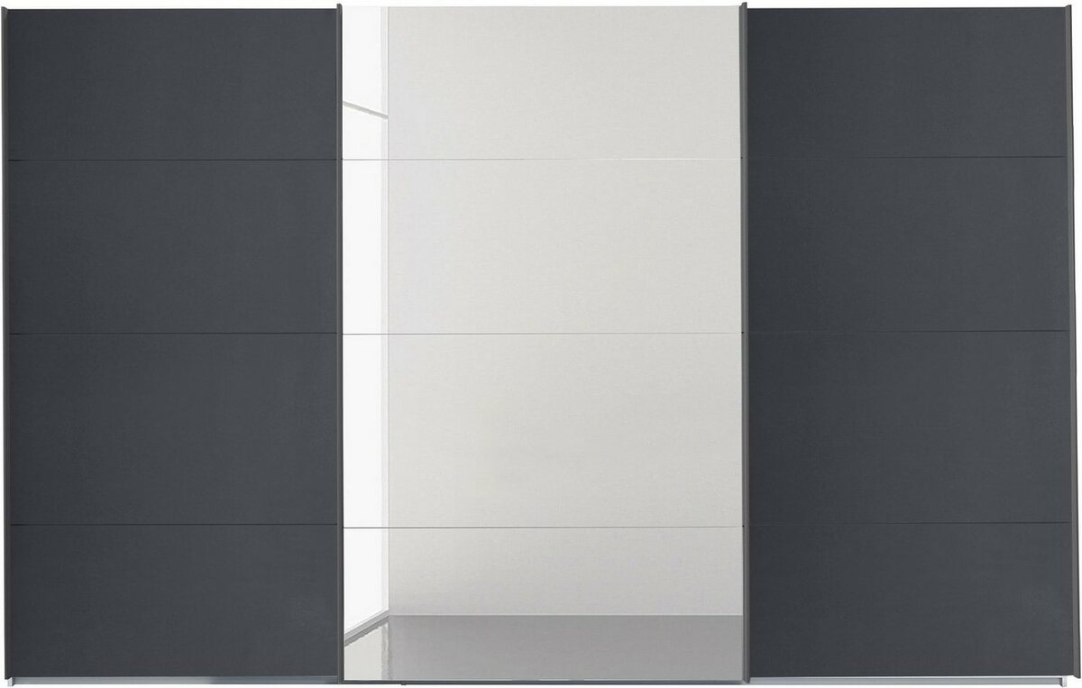 Bild 1 von Rauch Schwebetürenschrank Oteli inkl. Wäscheeinteilung mit 3 Innenschubladen sowie zusätzlichen Böden, Grau