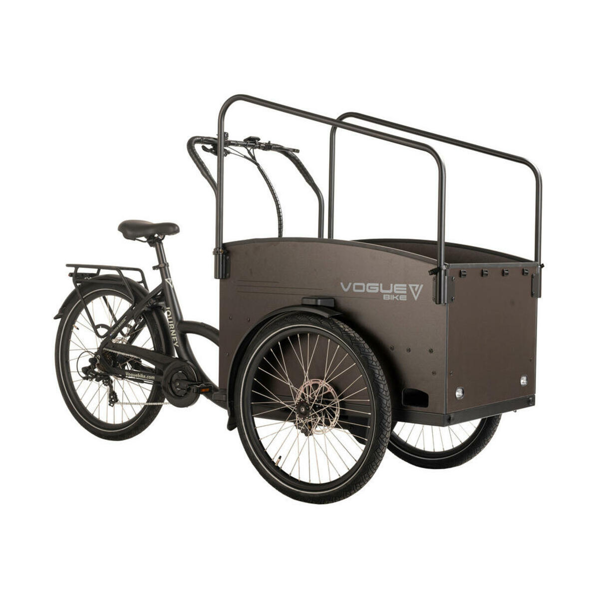 Bild 1 von VOGUE BIKE Cargo E-Bike Journey 20 Zoll Rahmenhöhe 50 cm 7 Gänge schwarz schwarz ca. 250 W ca. 20 Zoll