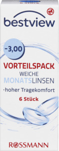 BestView Vorteilspack weiche Monatlinsen -3.00