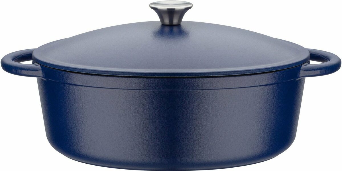 Bild 1 von GSW Bräter Blue Magic, Gusseisen (1-tlg), Induktion, 6,4 Liter, Blau