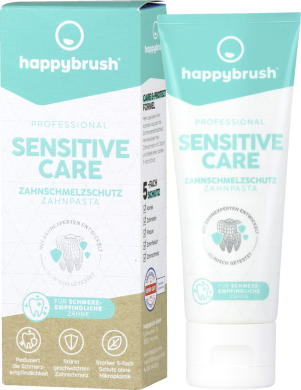 Bild 1 von happybrush Sensitive Care Zahnpasta