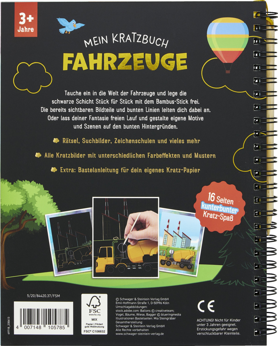 Bild 2 von IDEENWELT Kratzbuch Fahrzeuge