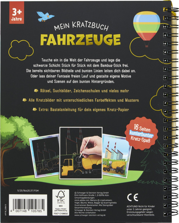 Bild 2 von IDEENWELT Kratzbuch Fahrzeuge