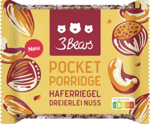 3Bears Pocket Porridge Dreierlei Nuss