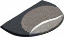Bild 1 von Badematte Moonset Grund, Höhe 20 mm, rutschhemmend beschichtet, schnell trocknend, Polyacryl, halbrund, besondere Form, Made in Europe, Braun
