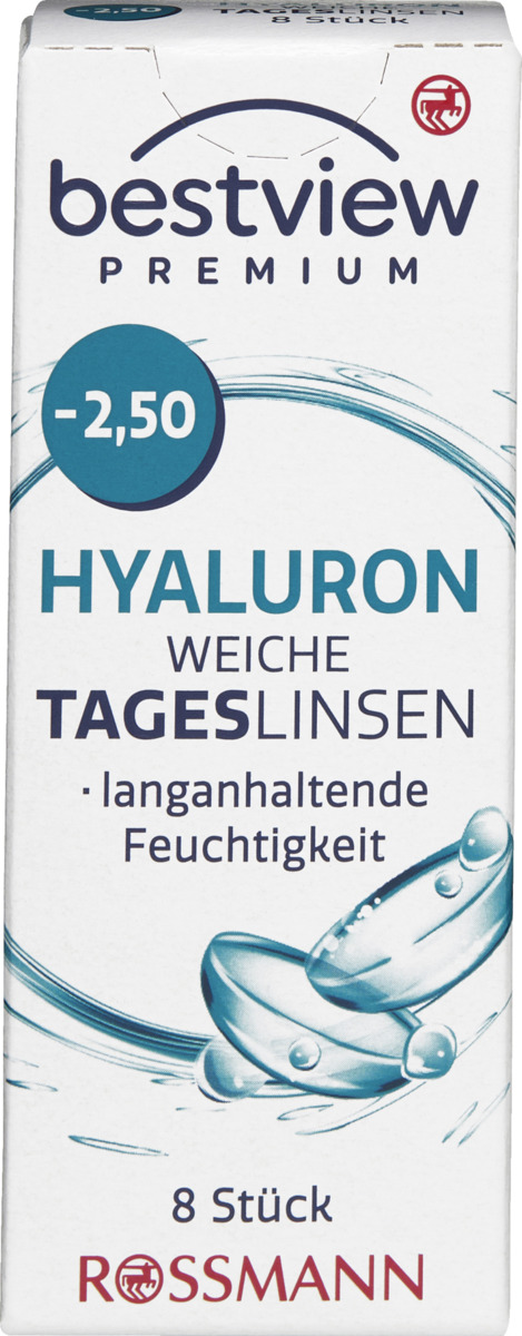 Bild 1 von BestView Premium weiche Tageslinsen Hyaluron -2,50