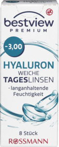 BestView Premium weiche Tageslinsen Hyaluron -3,00