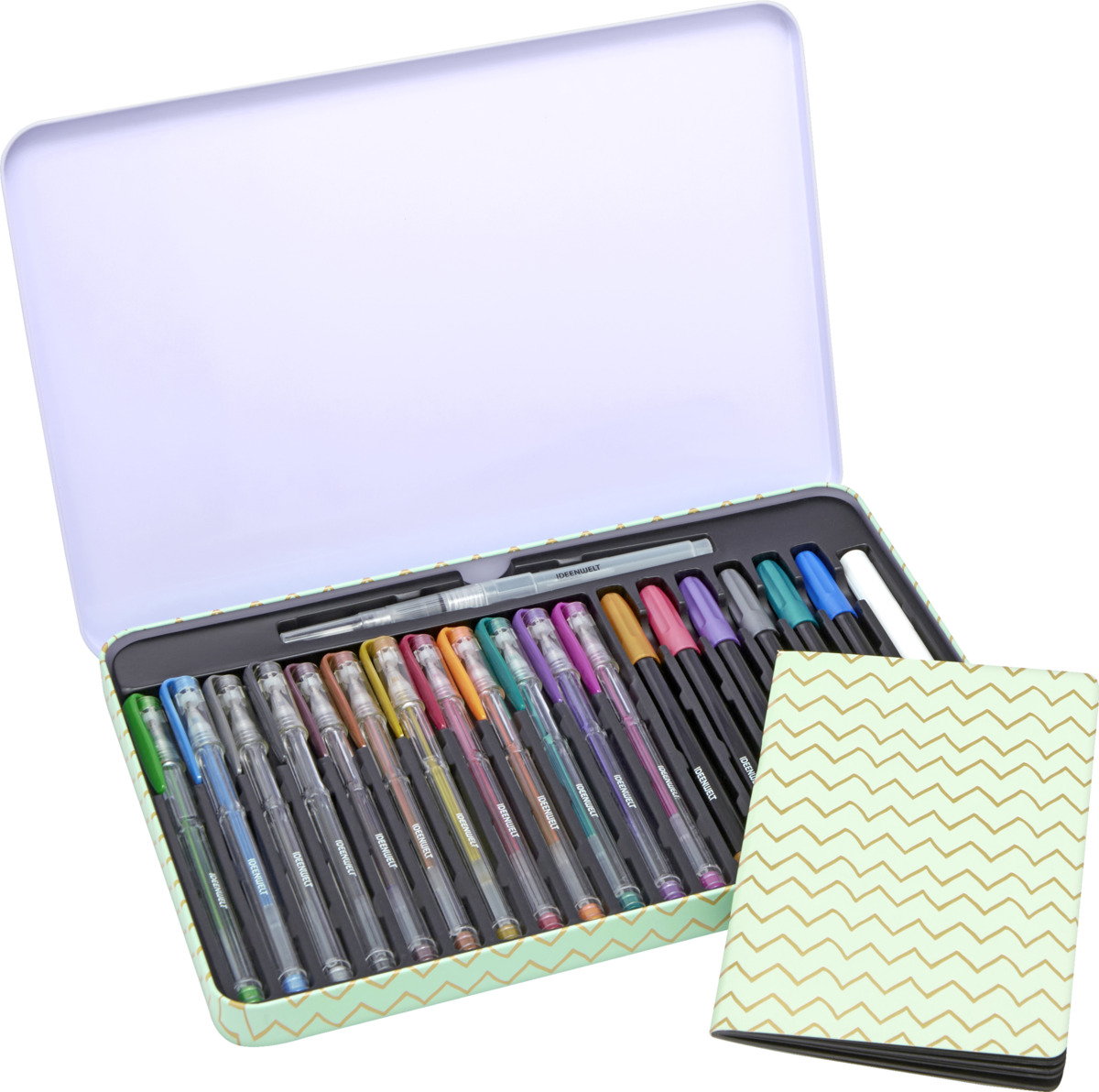 Bild 1 von IDEENWELT 21 tlg. Kreativset-Metallic-Gelstifte