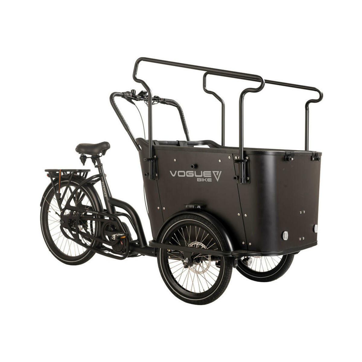 Bild 1 von VOGUE BIKE Cargo E-Bike Avenger 20 Zoll Rahmenhöhe 50 cm 8 Gänge schwarz schwarz ca. 250 W ca. 20 Zoll