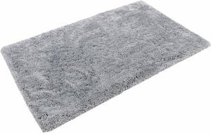 Badematte Porto Azzurro Homie Living, Höhe 30 mm, rutschhemmend beschichtet, fußbodenheizungsgeeignet, schnell trocknend, Polyester, rechteckig, Badteppich, uni, rechteckig & rund, waschbar, Badezi