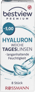 BestView Premium weiche Tageslinsen Hyaluron -5,00