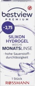 BestView Premium weiche Monatslinse Silikon Hydrogel -2,75