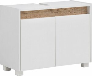 Schildmeyer Waschbeckenunterschrank Cosmo Breite 80 cm, Weiß