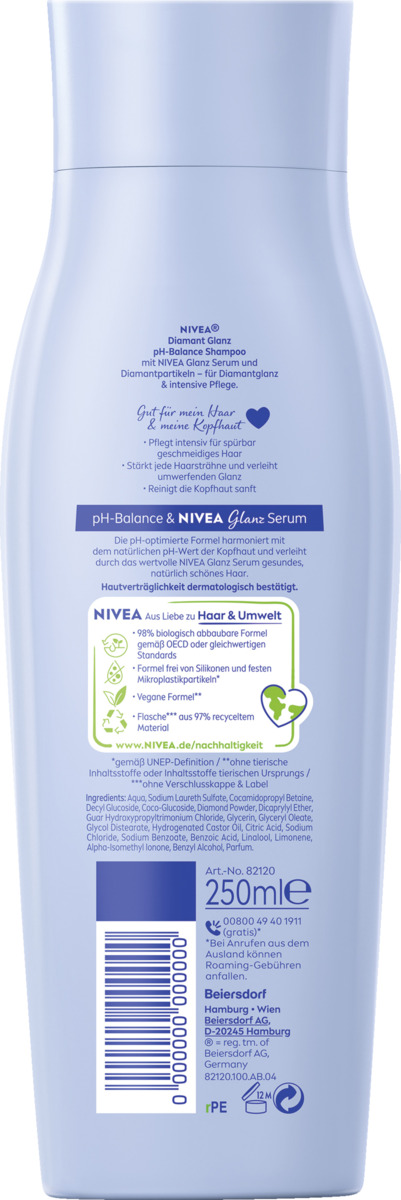 Bild 2 von NIVEA Diamant Glanz PH-Balance Shampoo