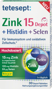 tetesept Zink 15 Depot + Histidin + Selen