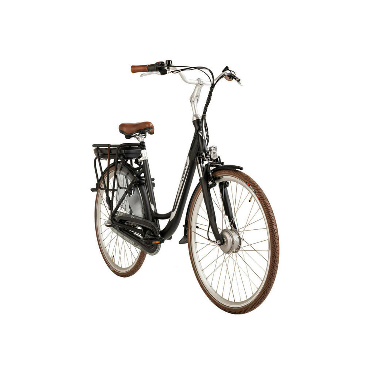 Bild 1 von VOGUE BIKE E-Citybike Basic 28 Zoll Rahmenhöhe 48 cm 3 Gänge braun braun ca. 250 W ca. 28 Zoll