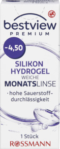 BestView Premium weiche Monatslinse Silikon Hydrogel -4,50
