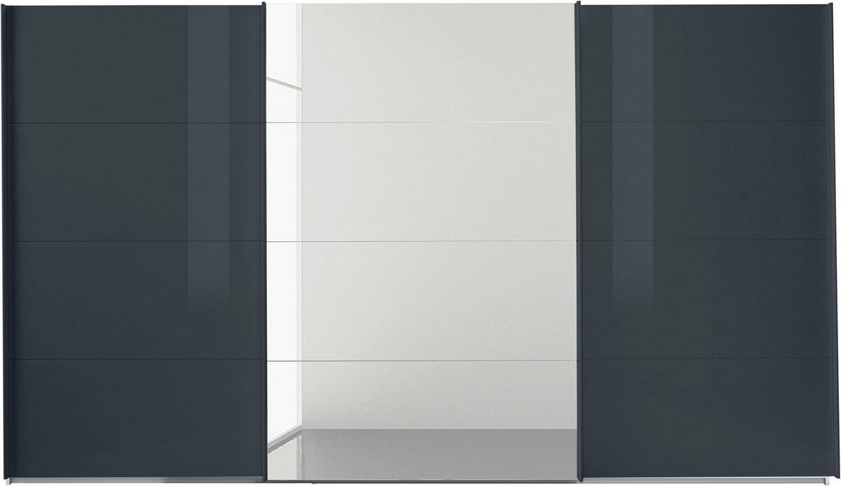 Bild 1 von Rauch Schwebetürenschrank Oteli inkl. Wäscheeinteilung mit 3 Innenschubladen sowie zusätzlichen Böden, Grau