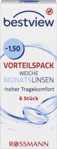 BestView Vorteilspack weiche Monatlinsen -1.50