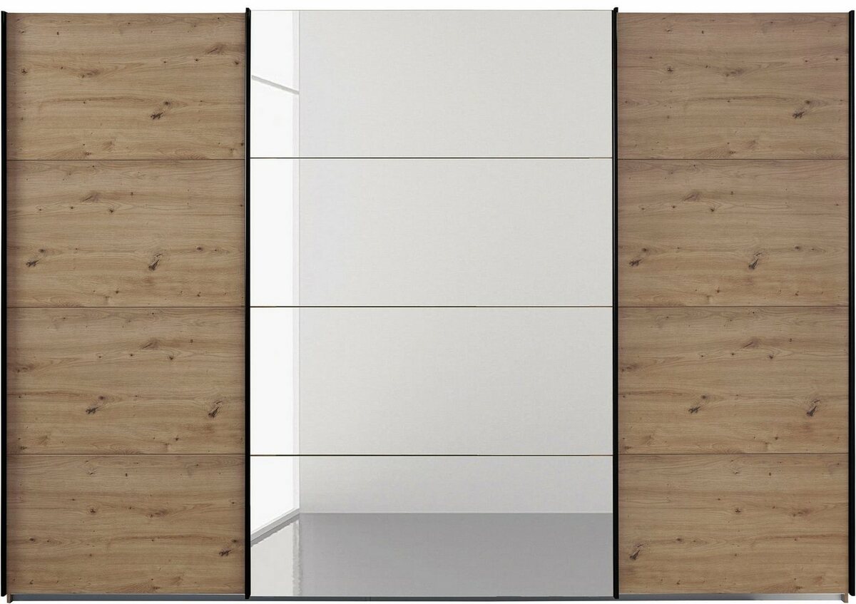 Bild 1 von Rauch Schwebetürenschrank Oteli inkl. Wäscheeinteilung mit 3 Innenschubladen sowie zusätzlichen Böden, Beige