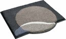 Bild 1 von Badematte Moonset Grund, Höhe 20 mm, rutschhemmend beschichtet, schnell trocknend, Polyacryl, rechteckig, besondere Form, Made in Europe, Braun