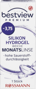 BestView Premium weiche Monatslinse Silikon Hydrogel -3,75