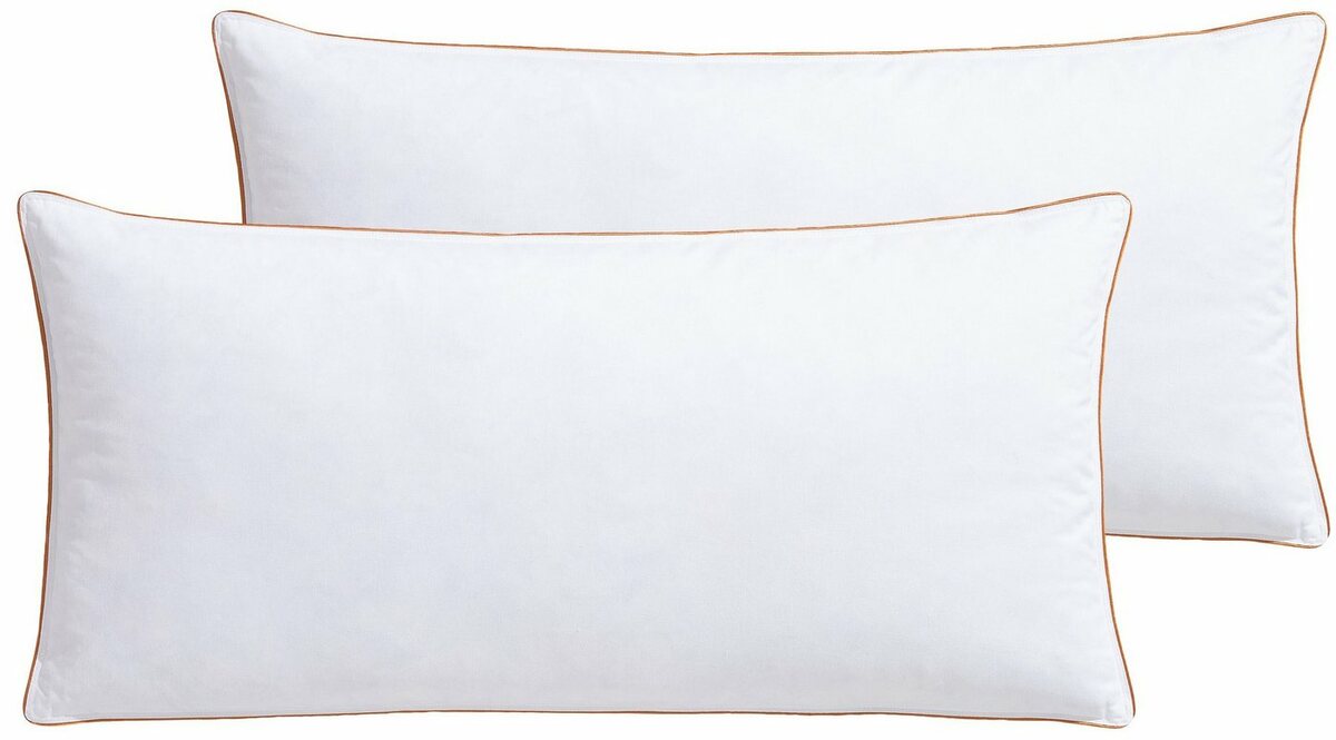 Bild 1 von Federkissen Kopfkissen Richard, Kissen mit Daunenanteil, in 40x80 oder 80x80 cm, RIBECO, Füllung: 90% Federn % 10% Daunen, Bezug: Baumwolle, Seit 105 Jahren überzeugt RIBECO durch Qualität, Weiß