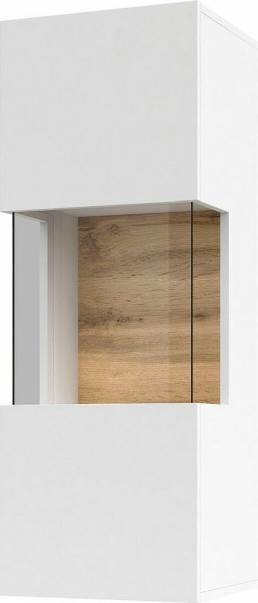 Bild 1 von Helvetia Hängevitrine Ava Höhe 95 cm mit Seitenverglasung, Weiß