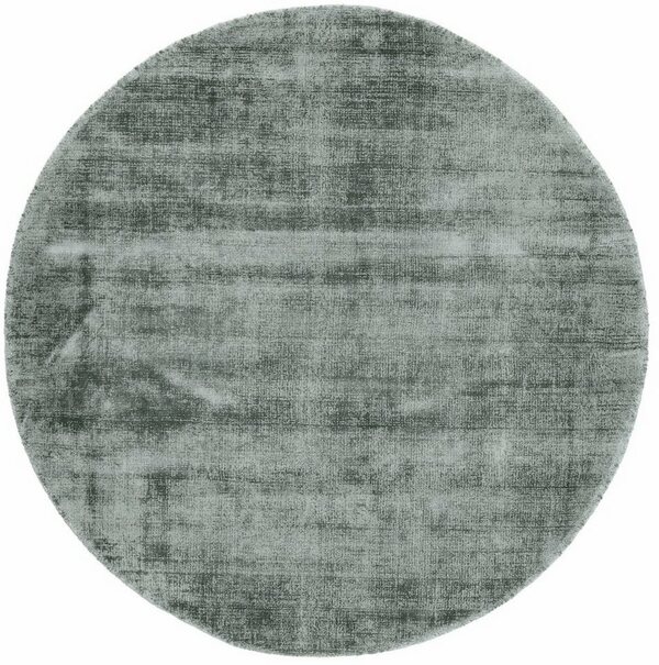 Bild 1 von Teppich Ava Viskoseteppich, carpetfine, rund, Höhe: 13 mm, Seidenoptik, leichter Glanz, Wohnzimmer, Grün