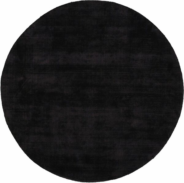 Bild 1 von Teppich Ava Viskoseteppich, carpetfine, rund, Höhe: 13 mm, Seidenoptik, leichter Glanz, Wohnzimmer, Schwarz