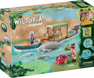 Playmobil® Konstruktions-Spielset Wiltopia - Bootsausflug zu den Seekühen (71010), Wiltopia, (71 St), teilweise aus recyceltem Material, Made in Europe, Bunt