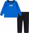 Bild 1 von Levi's® Kids Shirt & Hose POSTER LOGO RINGER & DENIM (Set, 2-tlg) for Baby BOYS, Blau|schwarz