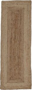 Teppich Nele Juteteppich Naturfaser, carpetfine, rechteckig, Höhe: 6 mm, geflochtener Wendeteppich aus 100% Jute, quadratisch und als Läufer, Beige