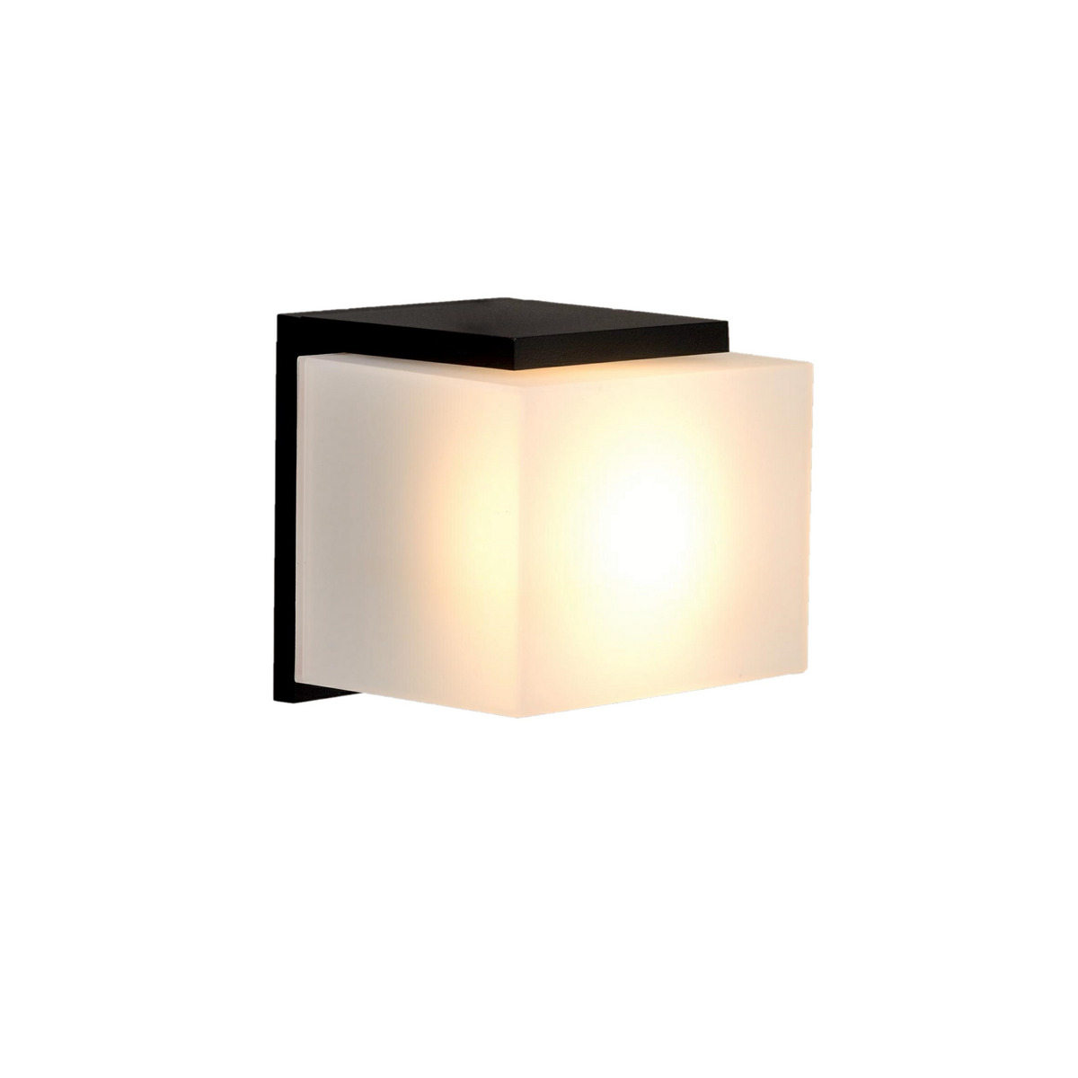 Bild 1 von Außenwandleuchte 'Benin' schwarz 12,8 x 12 x 12 cm