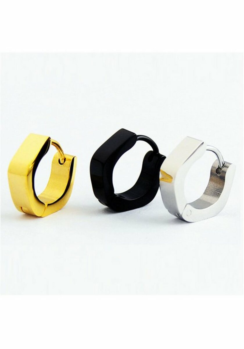 Bild 1 von Firetti Creolen-Set Multipack Schmuck Geschenk Ohrschmuck Creolenset (Set, 3-tlg), zu Hoodie, Kleid, Shirt, Jeans, Sneaker! Anlass Geburtstag Weihnachten, Bunt|gelb|goldfarben|schwarz