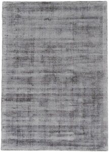 Teppich Ava Viskoseteppich, carpetfine, rechteckig, Höhe: 13 mm, Seidenoptik, leichter Glanz, auch als Läufer erhältlich, Grau