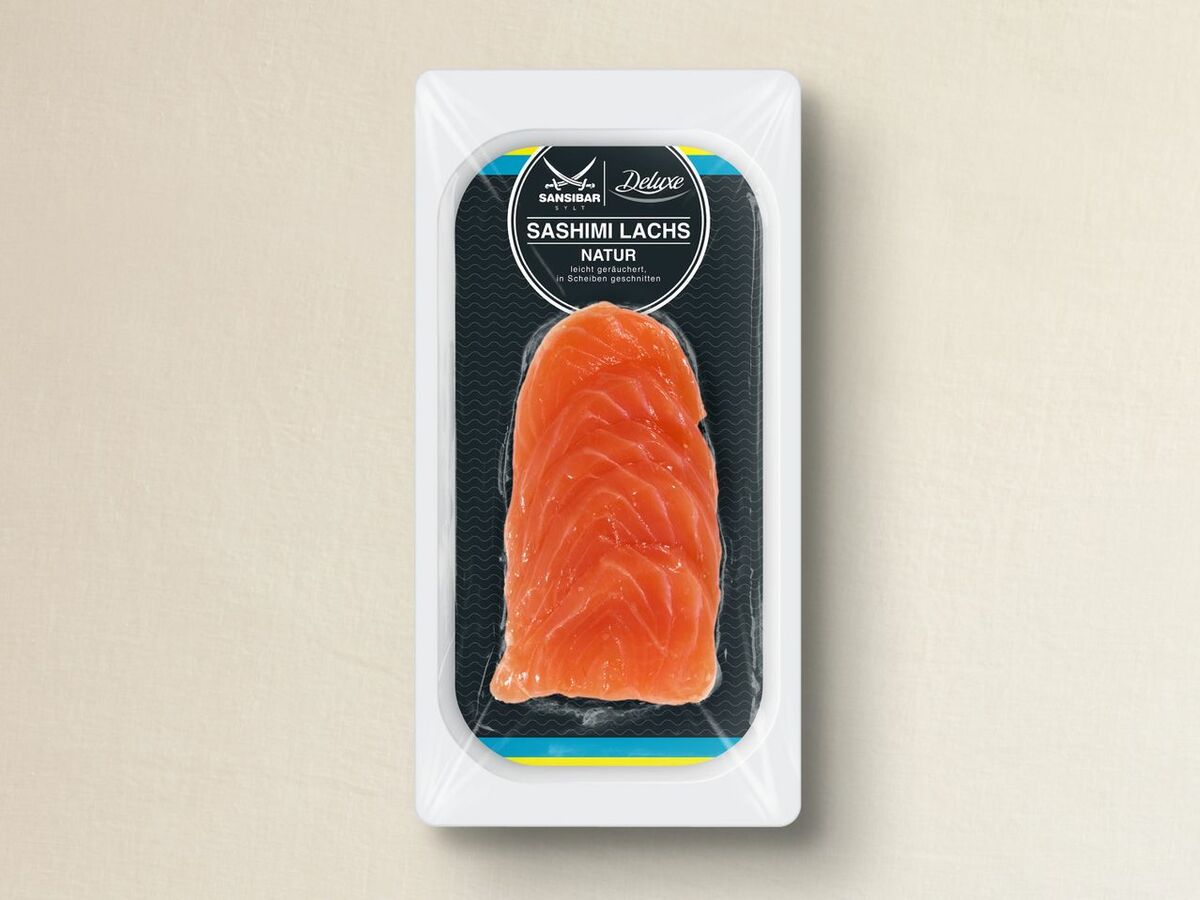 Bild 1 von Sansibar Deluxe Sashimi Lachs natur, 
         80 g