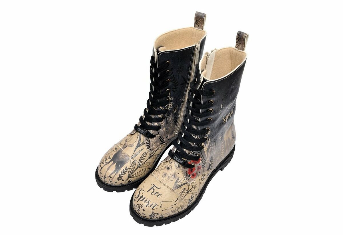 Bild 1 von DOGO Free Spirit Schnürboots Vegan, Beige