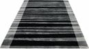 Bild 1 von Hochflor-Teppich Cameo-Bordüre, Bruno Banani, rechteckig, Höhe: 27 mm, gestreiftes Muster mit Bordüre, angenehme Haptik, Streifen, Grau