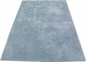 Hochflor-Teppich Lucia, LeGer Home by Lena Gercke, rechteckig, Höhe: 30 mm, weiche Teppiche, kuschelig, Wohnzimmer, Schlafzimmer, Kinderzimmer, Blau